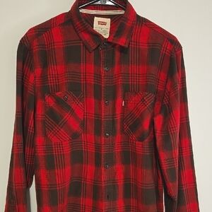 Levi's Men's Red Plaid Shirt